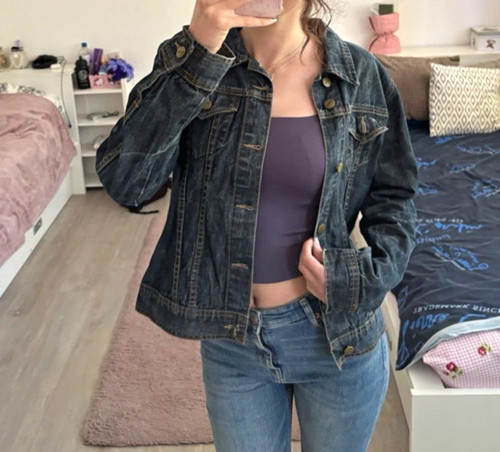 Damen jeansjacke blau denim - damen,