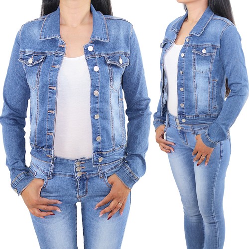 Kurze damen denim jeansjacke - kurze,